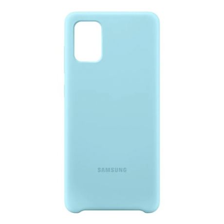 Чехол (клип-кейс) SAMSUNG Silicone Cover, для Samsung Galaxy A71, голубой [ef-pa715tlegru]
