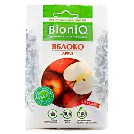 Яблоко BioniQ сушеное 50 г