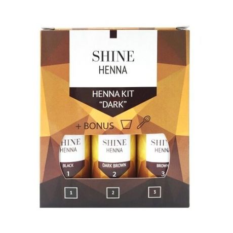 Shine Набор хны для бровей 3x10 г