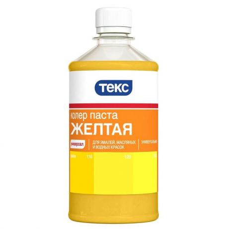 Колер-паста Текс Универсал №3 желтая 0,5 л