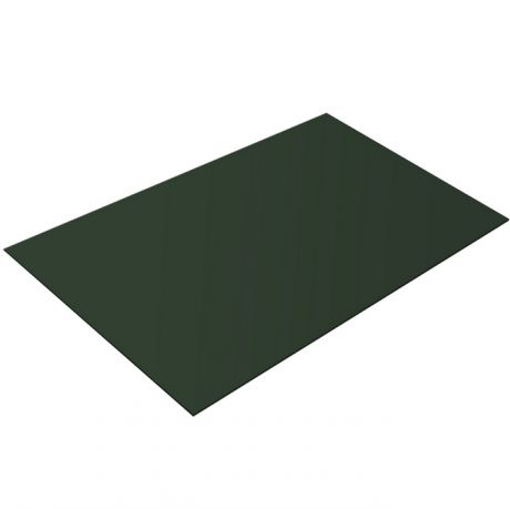 Плоский лист Grand Line 0,5 мм Velur RAL 6020 хромовая зелень пленкой резка