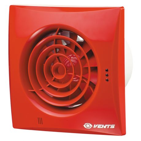 Вентилятор вытяжной Vents 150 Quiet энергосберегающий красный