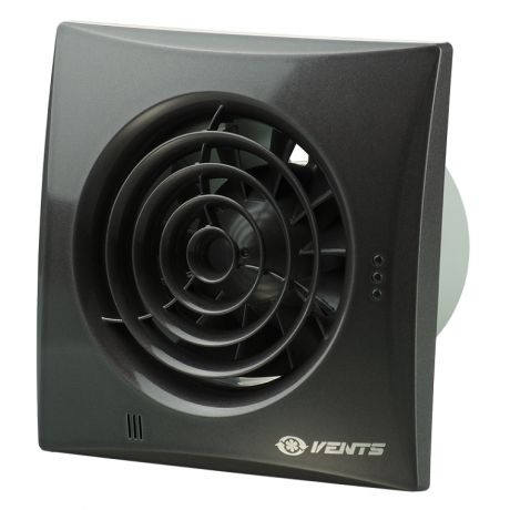 Вентилятор вытяжной Vents 125 Quiet энергосберегающий черный сапфир