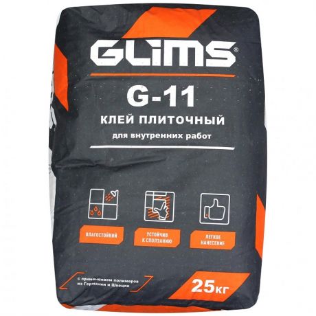 Клей плиточный Glims G-11 25 кг