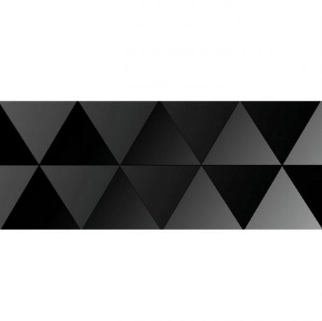 Плитка керамическая Ibero Black & White Decor Triangle Black 500х200 мм