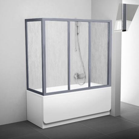 Торцевая шторка для ванны Ravak APSV-75 стекло Transparent сатин