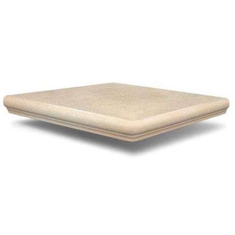 Ступень угловая клинкерная SDS Keramik Marburg Eckflorentiner Beige 320х320 мм