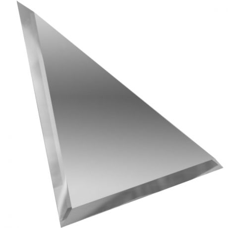 Зеркальная плитка ДСТ ТЗС1-04 треугольная с фацетом 10 мм серебряная 300х300 мм