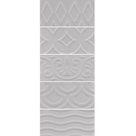 Плитка керамическая Kerama Marazzi 16018 Авеллино структура mix серая 150х74 мм