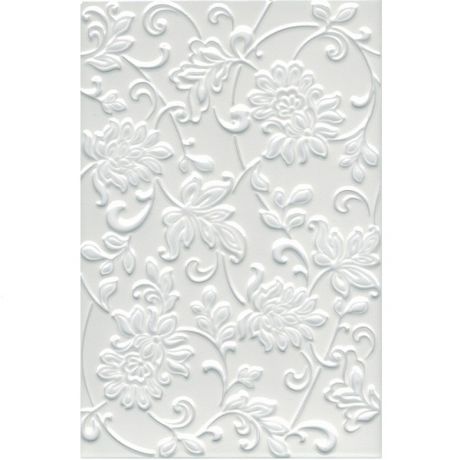 Плитка керамическая Kerama Marazzi 8216 Аджанта цветы белая 300х200 мм