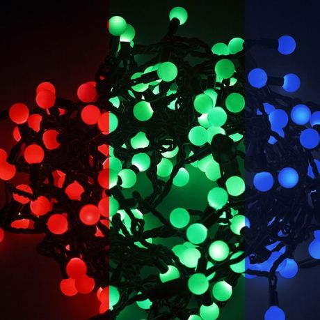 Гирлянда светодиодная Neon-Night 303-539 Шарики 1,5 см RGB с динамикой 500 см