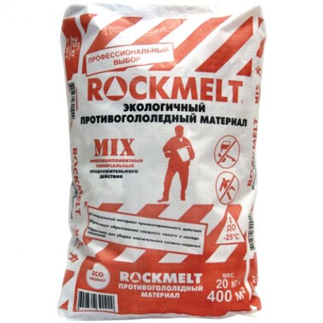Противогололедный реагент Rockmelt Mix 20 кг