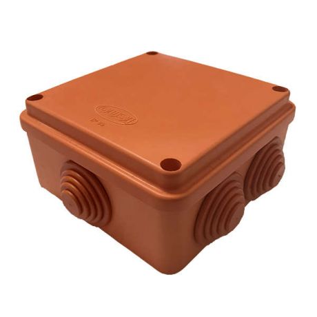 Коробка распределительная Gusi С3В1510 Нг Евро оранжевая IP55 150х110х70 мм