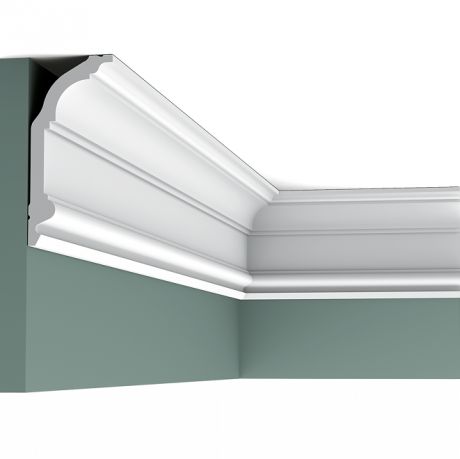 Карниз потолочный полиуретановый Orac Decor Luxxus C339F 2000х64х141 мм