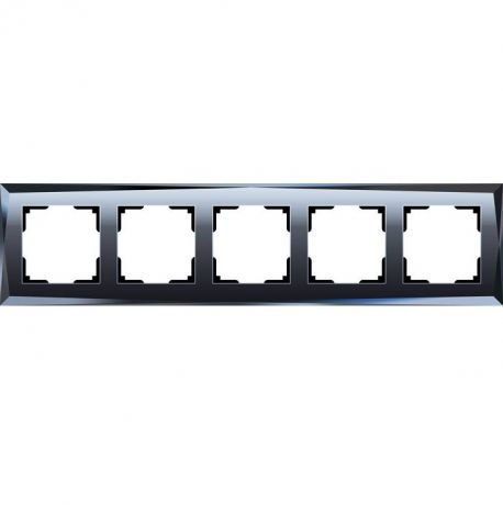 Рамка пятиместная Werkel Diamant WL08-Frame-05 черная