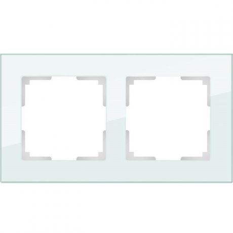 Рамка двухместная Werkel Favorit WL01-Frame-02 натуральное стекло
