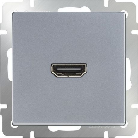 Механизм розетки Werkel HDMI WL06-60-11 серебряный