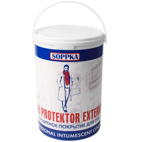 Защитное покрытие Soppka OSB Protektor Exterior огнебиозащитное 5 кг