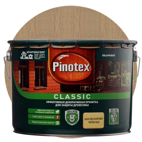 Пропитка для древесины Pinotex Classic Дуб 9 л