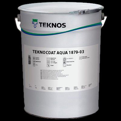 Лак акрил-уретановый Teknos Teknocoat Aqua 1879-03 интерьерный полуматовый 4,5 л