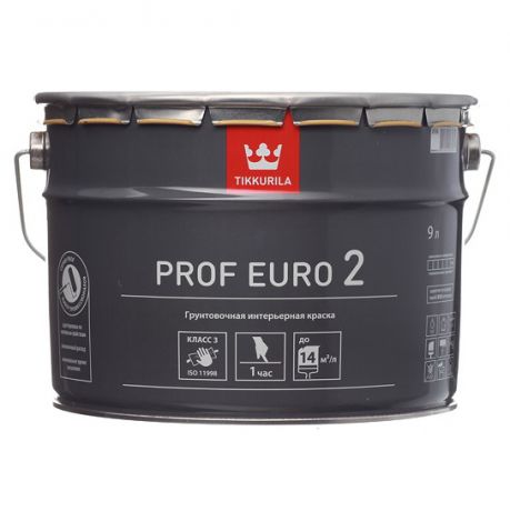 Краска грунтовочная Tikkurila Prof Euro 2 основа VVA 9 л