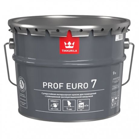 Краска интерьерная Tikkurila Prof Euro 7 база С матовая 9 л