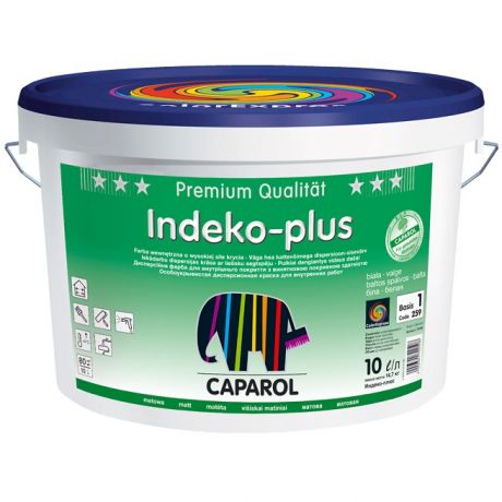 Краска Caparol Indeco-plus BAS 1 белая 10 л