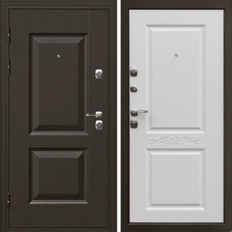 Дверь входная металлическая Дверной Континент Гранд левая 960x2050 мм белая