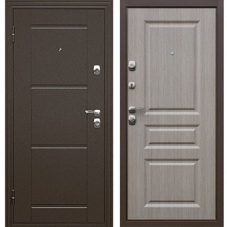 Дверь входная металлическая Дверной Континент Эстет левая 960x2050 мм Светлый дуб