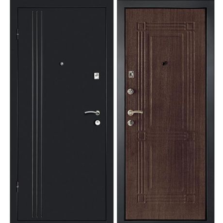 Дверь входная металлическая Дверной Континент Лайн-1 левая 960x2050 мм Венге