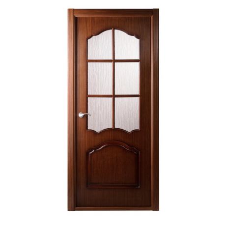 Дверное полотно Belwooddoors Каролина Орех стекло кора дуба с деревянной рамкой 2000х700 мм