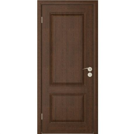 Дверное полотно Юркас Шервуд-2 шпон Каштан глухое 2000х700 мм