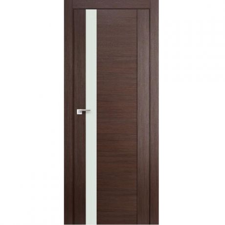 Дверное полотно Profil Doors 62х экошпон Венге мелинга стекло черный лак 2000х700 мм