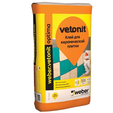 Клей для плитки Weber.Vetonit Optima 25 кг