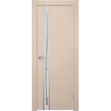 Дверное полотно Ростра Маэстро экошпон Беленый дуб зеркало матовое 2000х700 мм