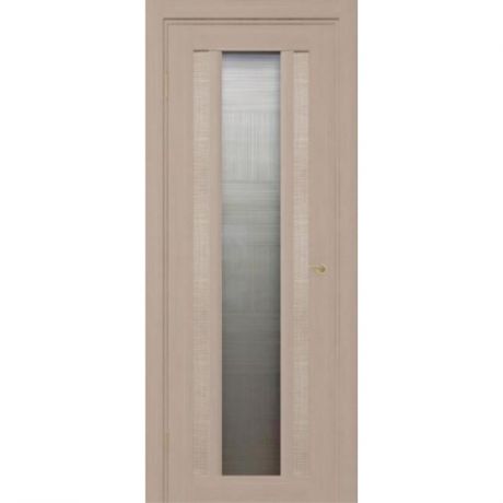 Дверное полотно Ростра Верона Тара экошпон Белый мелинга стекло матовое Сатинато 2000x900 мм