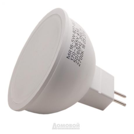 Лампа светодиодная ЭРА LED smd MR16-5w-827-GU5.3 ECO (10/100/5400)