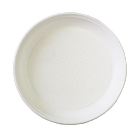 Набор тарелок одноразовых пластиковый ANTELLA, 22см, 6шт, белый,
