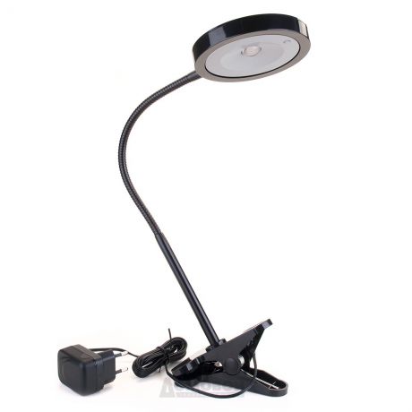 Лампа настольная на прищепке LED*9Вт ЭРА NLED-435-BK /черная