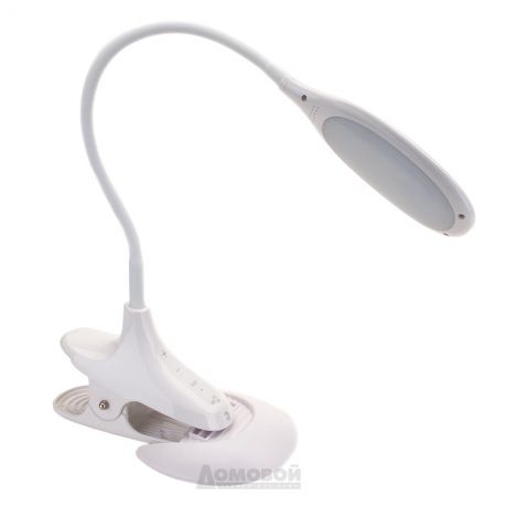 Лампа настольная на прищепке LED*9Вт ЭРА NLED-454-W /белая