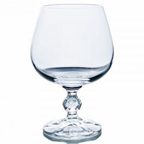 Набор бокалов для бренди CRYSTALEX Клавдия 6шт, 250мл гладкое бесцветное стекло, 40149/250