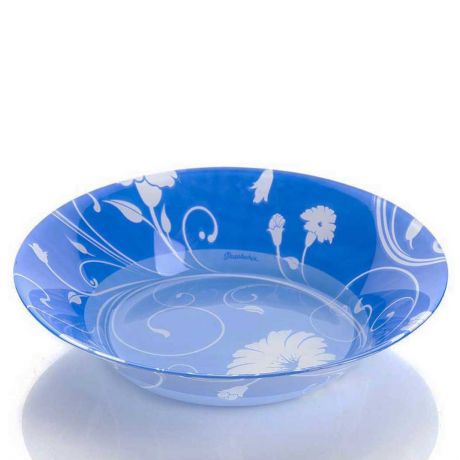 Тарелка PASABAHCE Serenade Blue глубокая 22см, стекло, 10335 D 24312 SL