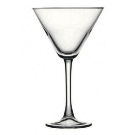 Набор бокалов для мартини PASABAHCE 6шт 220мл гладкое бесцветное стекло, 44919