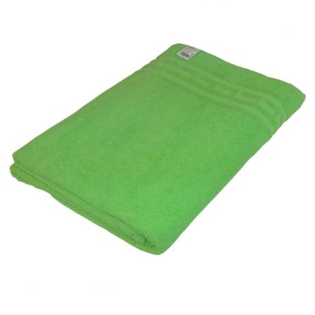 Полотенце-простыня махровая, 150х200см, гладкокрашеное, зеленый
