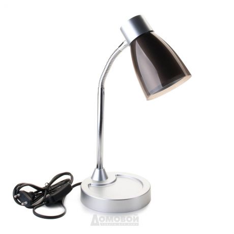 Лампа настольная DEL1023, 1*E14*25Вт, 220В, 50Гц, металл/пластик, черный
