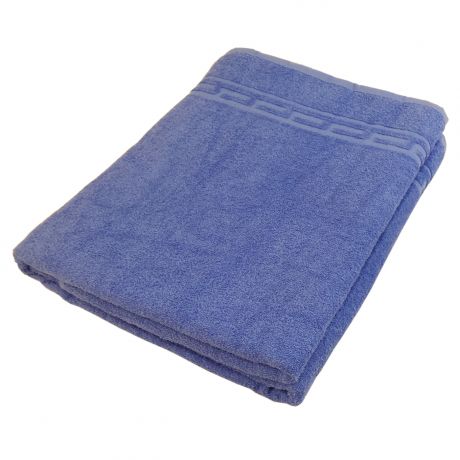 Полотенце-простыня махровая, 150х200см, гладкокрашеное, синий