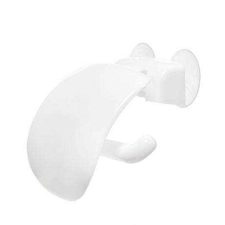 Держатель для туалетной бумаги закрытый ПОЛИМЕРБЫТ, пластик белый 4307200