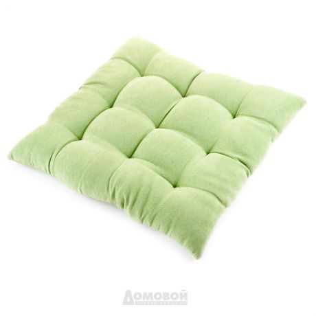 Подушка на стул, 40х40см, зеленый, 100% пэ