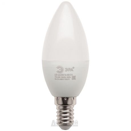 Лампа светодиодная ЭРА LED smd B35-7w-842-E14 (6/60/1620)