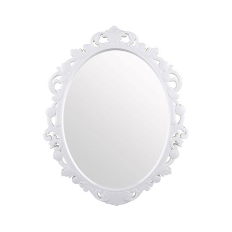 Зеркало настенное Ажур, 58х47см, пластик, белый